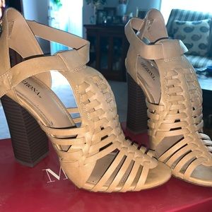 7.5 Missi Tan Block Heel Sandal from Target